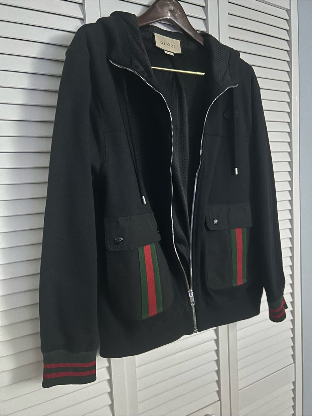COTTON JERSEY HOODED JACKET. - Picture 3 of 12